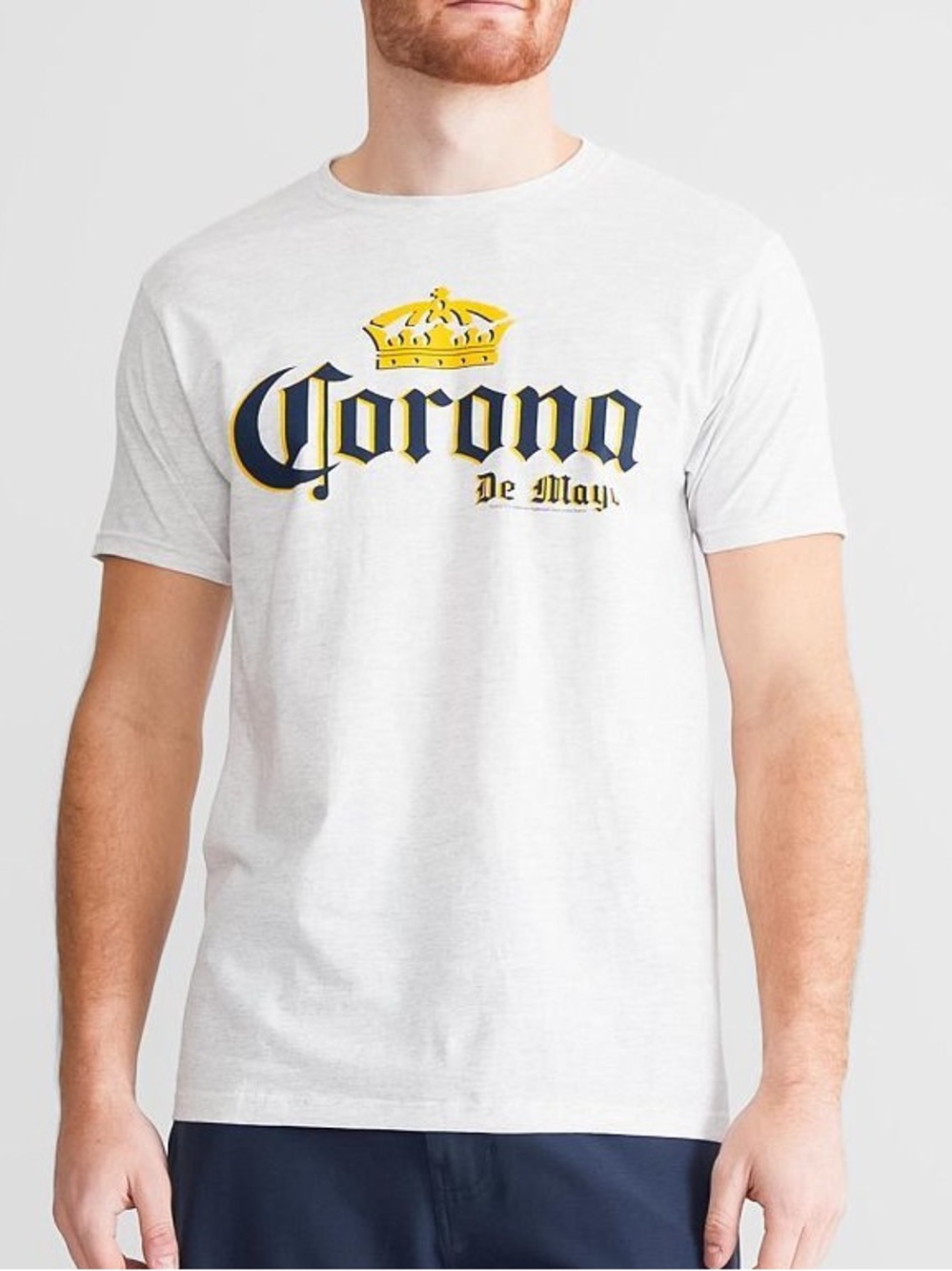 Corona De Mayo Men’s short sleeve white T-shirt
